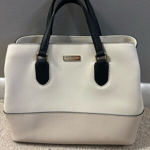 Kate Spade Cream and Black Satchel